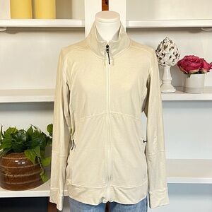 Patagonia Women's Lightweight Cream Zip-Up Layering Jacket L